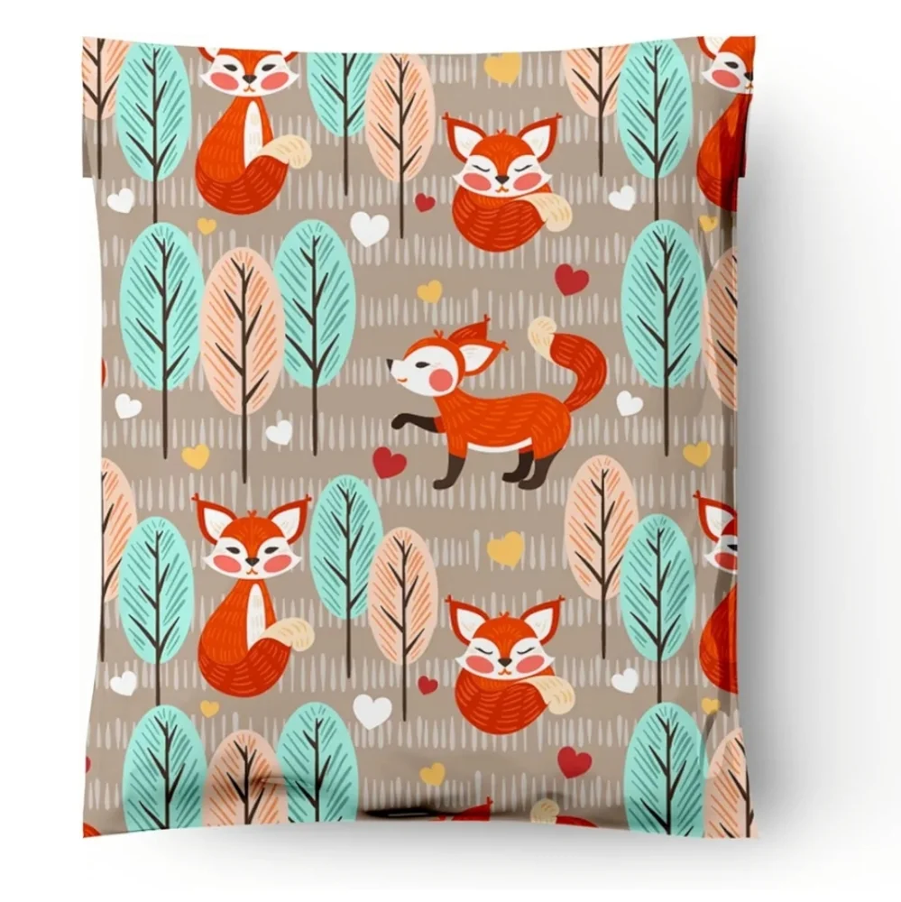 Woodlen Fox Polymailer Shipping Bags
